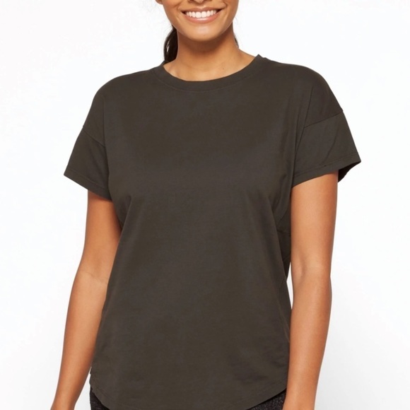 Madewell mwl seamed tee black short sleeve comfort - Picture 1 of 2